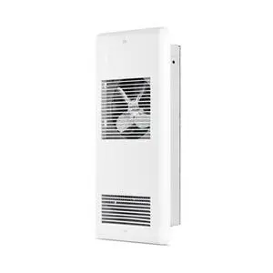 Pulsair Electric Wall Fan Heater 1500W or 1125W / 240V (750W or 563W / 208V) - Ultra-Quiet Nichrome Element Heater Heats Quickly No Built-In Thermostat (ARWF1502W) White Pulsair Electric Wall Fan Heater 1500W or 1125W / 240V (750W or 563W / 208V) - Ultra-Quiet Nichrome Element Heater Heats Quickly No Built-In Thermostat (ARWF1502W) White