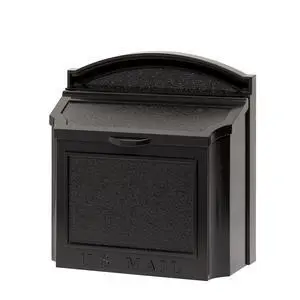 Products Locking Wall Mounted Large Mailbox, Black Products Locking Wall Mounted Large Mailbox, Black