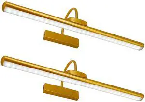 23" Wireless Picture Lights, Rechargeable Battery Art Display Light with Remote Control, Dimmable/Timer Off Dartboard Light, 3 Lighting Modes Full Metal Painting Display Lights (Gold-2Pack) 23" Wireless Picture Lights, Rechargeable Battery Art Display Light with Remote Control, Dimmable/Timer Off Dartboard Light, 3 Lighting Modes Full Metal Painting Display Lights (Gold-2Pack)
