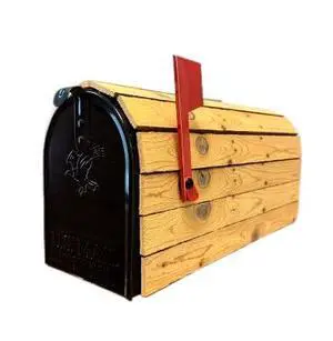 Real Cedar, Standard Thickness (1/2 Inch Thick Slats) Cedar-Wrapped Mailbox - (This is 1 of 3 Different Cedar-Wrapped mailboxes That we Manufacture) Real Cedar, Standard Thickness (1/2 Inch Thick Slats) Cedar-Wrapped Mailbox - (This is 1 of 3 Different Cedar-Wrapped mailboxes That we Manufacture)