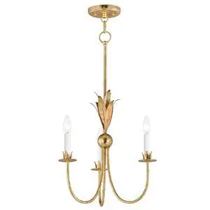 Lighting Paloma 3-Light Mini Pendant | Gold Leaf Finish | Modern Mini Pendant for Kitchen Islands and Counters | Adjustable Cord Suspension | 2883GL Lighting Paloma 3-Light Mini Pendant | Gold Leaf Finish | Modern Mini Pendant for Kitchen Islands and Counters | Adjustable Cord Suspension | 2883GL
