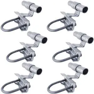 Rolling/Sliding GATE Track Bracket: for 1-5/8" Track Rail and 1-5/8" to 2-7/8" Fence Post Qty. 6 Rolling/Sliding GATE Track Bracket: for 1-5/8" Track Rail and 1-5/8" to 2-7/8" Fence Post Qty. 6
