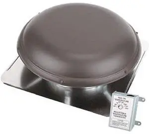 53827 Roof Mounted Power Attic Ventilator, Brown 53827 Roof Mounted Power Attic Ventilator, Brown