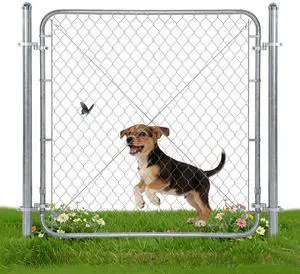 48" H Chain Link Fence Gate with 67" Posts Width Adjustable 24"-72" Galvanized Metal Yard, Garden & Farm Gate Kit for Backyard, Dog Fence, Chicken Coop & Side Gates 48" H Chain Link Fence Gate with 67" Posts Width Adjustable 24"-72" Galvanized Metal Yard, Garden & Farm Gate Kit for Backyard, Dog Fence, Chicken Coop & Side Gates