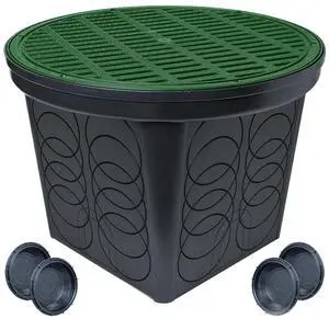FSD-3017 20-in. Large Round Catch Basin with Green Grate Kit FSD-3017 20-in. Large Round Catch Basin with Green Grate Kit