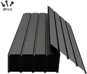 Domi Metal Roofing Panels 20 PCS, Galvanized Steel Corrugated Roof Panels Waterproof Heavy Duty Metal Siding Panels with Screws for Pergola Gazebo Garage Sheds Mobile Home (Grey) Domi Metal Roofing Panels 20 PCS, Galvanized Steel Corrugated Roof Panels Waterproof Heavy Duty Metal Siding Panels with Screws for Pergola Gazebo Garage Sheds Mobile Home (Grey)