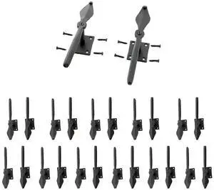 Shutter Dogs 7 in. Black Spoon Shaped Wrought Iron Shutter Dogs with Mounting Hardware Pack of 12 Shutter Dogs 7 in. Black Spoon Shaped Wrought Iron Shutter Dogs with Mounting Hardware Pack of 12