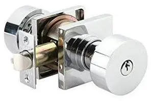 Round Key in Knob Polished Chrome 5122 Square Rosette Round Key in Knob Polished Chrome 5122 Square Rosette