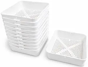 12 Pcs 8.5-inch Thermoplastic Floor Sink Drain Strainer Drop-in Sink Drain Basket Drain Cover, Catch Food Particles for Restaurants Compartment Sink, Fits in 12" Floor Sinks 12 Pcs 8.5-inch Thermoplastic Floor Sink Drain Strainer Drop-in Sink Drain Basket Drain Cover, Catch Food Particles for Restaurants Compartment Sink, Fits in 12" Floor Sinks