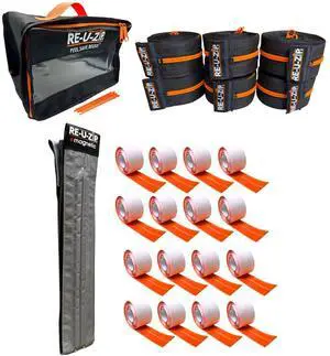 ® Heavy-Duty Reusable Dust Barrier Zipper (Pro Bundle) + Reusable Magnetic Entry Strip | Patented Self-Closing Dust Barrier Zipper (Starter Kit) ® Heavy-Duty Reusable Dust Barrier Zipper (Pro Bundle) + Reusable Magnetic Entry Strip | Patented Self-Closing Dust Barrier Zipper (Starter Kit)