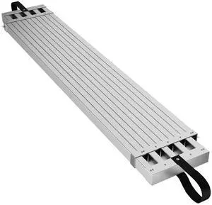 6-9ft Telescoping Plank, Aluminum Work Plank, 440 Lbs Load Capacity Extension Scaffolding Plank with Skid-Proof Platform Scaffold Ladder Accessory, 12.5 Inch Width, Silver 6-9ft Telescoping Plank, Aluminum Work Plank, 440 Lbs Load Capacity Extension Scaffolding Plank with Skid-Proof Platform Scaffold Ladder Accessory, 12.5 Inch Width, Silver