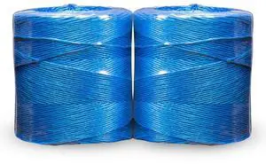 Bridon Max Hay Baling Twine, 130 Pound Knot Strength and 20,000 Foot Length, 2 10,000 Foot Spools, Crop Baling, Christmas Tree wrap (Blue) (2) Bridon Max Hay Baling Twine, 130 Pound Knot Strength and 20,000 Foot Length, 2 10,000 Foot Spools, Crop Baling, Christmas Tree wrap (Blue) (2)