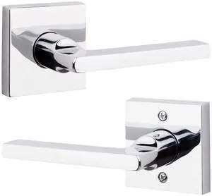 PS.SQU.R.CSR.260.6L.DS Square Right-Handed Passage Lever with Contemporary Square Rose, Polished Chrome PS.SQU.R.CSR.260.6L.DS Square Right-Handed Passage Lever with Contemporary Square Rose, Polished Chrome