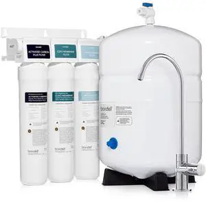 Reverse Osmosis Water Filtration System, Under Sink, WQA Certified, Designer Faucet with LED Reminder 3-Stage Capella (RC250) Reverse Osmosis Water Filtration System, Under Sink, WQA Certified, Designer Faucet with LED Reminder 3-Stage Capella (RC250)