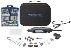 4000-2/32 Variable Speed Rotary Tool Kit with 2 Attachments & 32 Accessories - High-Performance Rotary Tool Bundle with 160 Piece Accessory Kit, and Flex Shaft Attachment (3 Items) 4000-2/32 Variable Speed Rotary Tool Kit with 2 Attachments & 32 Accessories - High-Performance Rotary Tool Bundle with 160 Piece Accessory Kit, and Flex Shaft Attachment (3 Items)