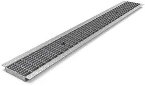 Vodaland Galvanized Stamped Steel Grate B Class 39.4 L x 5.4 Wx.4 H for Use with 4 Inch Internal Trench Drain ADA Rated Vodaland Galvanized Stamped Steel Grate B Class 39.4 L x 5.4 Wx.4 H for Use with 4 Inch Internal Trench Drain ADA Rated
