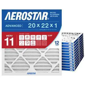 19 7/8x21 1/2x1 MERV 11 High Efficiency Pleated Air Filter, 12-Pack, Electrostatic AC Furnace HVAC Replacement, Captures Dust Pollen Pet Dander Mold Smoke (19.875x21.5x0.75) 19 7/8x21 1/2x1 MERV 11 High Efficiency Pleated Air Filter, 12-Pack, Electrostatic AC Furnace HVAC Replacement, Captures Dust Pollen Pet Dander Mold Smoke (19.875x21.5x0.75)