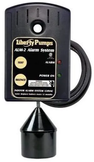 ALM-2 High Water Float Alarm with 20' Float Cord, N/A ALM-2 High Water Float Alarm with 20' Float Cord, N/A