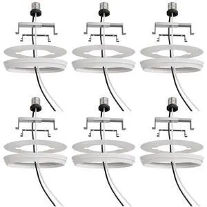 Recessed Can Light Conversion Kit to Pendant Lights Medium Base Converter Compatible with 4-6 Recessed Can Lights Ideal for Kitchens, Bedrooms, Offices, and Damp Locations - 6 Pack Recessed Can Light Conversion Kit to Pendant Lights Medium Base Converter Compatible with 4-6 Recessed Can Lights Ideal for Kitchens, Bedrooms, Offices, and Damp Locations - 6 Pack