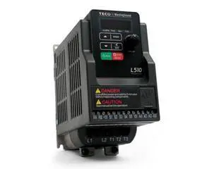 Teco Variable Frequency Drive, 1 HP, 115 Volts 1 Phase Input, 230 Volts 3 Phase Output, L510-101-H1, VFD Inverter for AC motor control Teco Variable Frequency Drive, 1 HP, 115 Volts 1 Phase Input, 230 Volts 3 Phase Output, L510-101-H1, VFD Inverter for AC motor control