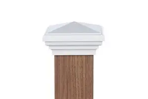 4x4 Post Cap fits Post (3.5"x3.5" up to 3.75"x3.75") (Case of 12) White New England Pyramid Top for Outdoor Fences, Decks, Mailboxes, and Railing, UV Stable Polymer | UV stable polymer, American made, 4x4 Post Cap fits Post (3.5"x3.5" up to 3.75"x3.75") (Case of 12) White New England Pyramid Top for Outdoor Fences, Decks, Mailboxes, and Railing, UV Stable Polymer | UV stable polymer, American made,
