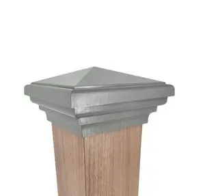 4x4 (Gray) Pyramid Post Cap Fits Post (3.5"x3.5" up to 3.75"x3.75") | (Case of 12) New England Pyramid Style for Outdoor Fences, Mailboxes & Decks 4x4 (Gray) Pyramid Post Cap Fits Post (3.5"x3.5" up to 3.75"x3.75") | (Case of 12) New England Pyramid Style for Outdoor Fences, Mailboxes & Decks
