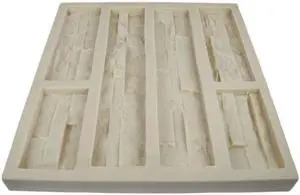 Panel Veneer Stone Rubber Mold for Concrete or Plaster, Western Quick Fit Flats, 21.5x20, Version 4, Recycled Material Panel Veneer Stone Rubber Mold for Concrete or Plaster, Western Quick Fit Flats, 21.5x20, Version 4, Recycled Material