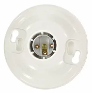 8829-CW4 One-Piece Urea Outlet Box Mount, Incandescent Lampholder (50-Pack), White 8829-CW4 One-Piece Urea Outlet Box Mount, Incandescent Lampholder (50-Pack), White