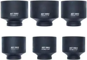 1" Drive Jumbo 6pc, Standard Impact Socket Set, Heavy-Duty 6-Point SAE 3-1/4" - 4" 1" Drive Jumbo 6pc, Standard Impact Socket Set, Heavy-Duty 6-Point SAE 3-1/4" - 4"