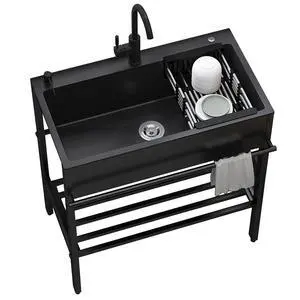 Stainless Steel Utility Sinks,31.5x17.7x33.9" Laundry Sinks Utility Tubs with Cold and Hot Water Faucet,Drain Kit,Free Standing Kitchen Sink Cabinet for a laundry room,Outdoor,Garage,Bathroom Stainless Steel Utility Sinks,31.5x17.7x33.9" Laundry Sinks Utility Tubs with Cold and Hot Water Faucet,Drain Kit,Free Standing Kitchen Sink Cabinet for a laundry room,Outdoor,Garage,Bathroom