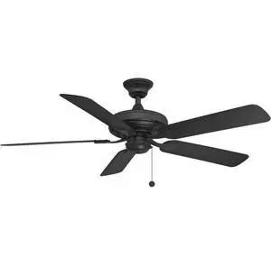 52" Edgewood Black Outdoor Pull-Chain Ceiling Fan 52" Edgewood Black Outdoor Pull-Chain Ceiling Fan