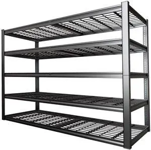 67" Wide 5-Tier Garage Shelving Unit, 67" W x 24" D x 84" H, Heavy Duty Garage Storage Shelves,3500 LBS Capacity, Industrial Adjustable Shelves for Basement Warehouse 67" Wide 5-Tier Garage Shelving Unit, 67" W x 24" D x 84" H, Heavy Duty Garage Storage Shelves,3500 LBS Capacity, Industrial Adjustable Shelves for Basement Warehouse