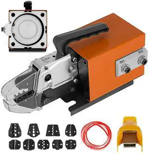 Pneumatic Crimping Tool Am-10, Air Powered Wire Terminal Crimping Machine Crimping Up To 16mm2, Pneumatic Crimper Plier Machine with 10 Sets Of Dies for Many Kinds of Terminals Pneumatic Crimping Tool Am-10, Air Powered Wire Terminal Crimping Machine Crimping Up To 16mm2, Pneumatic Crimper Plier Machine with 10 Sets Of Dies for Many Kinds of Terminals