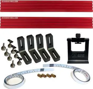 RedHouse Tools Precision Miter Station Fence Kit, 24 or 36-Inch Adjustable T-Track System, Aluminum Construction (48") RedHouse Tools Precision Miter Station Fence Kit, 24 or 36-Inch Adjustable T-Track System, Aluminum Construction (48")