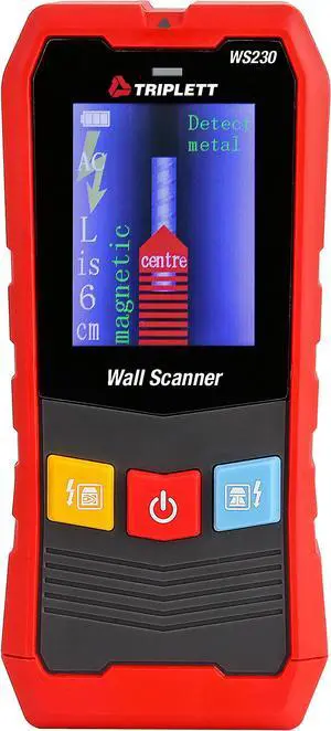WS230 Wall Scanner with Color Display | Stud Finder, Metal Detection, AC Voltage Detection WS230 Wall Scanner with Color Display | Stud Finder, Metal Detection, AC Voltage Detection