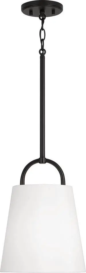 349411MB Brody Transitional Pendant Ceiling Light Fixture, 1-Light 100 Watt, 14"H x 10"W, Matte Black 349411MB Brody Transitional Pendant Ceiling Light Fixture, 1-Light 100 Watt, 14"H x 10"W, Matte Black