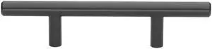 3" Center, 6" Long Solid Handle Bar Pulls, Matte Black, 5000-76 3" Center, 6" Long Solid Handle Bar Pulls, Matte Black, 5000-76