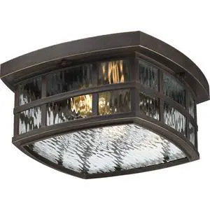 Stonington 12" Outdoor Flush Mount Light, Palladian Bronze | 2-Light, Coastal Armour, Clear Water Glass, ETL Damp Rated Stonington 12" Outdoor Flush Mount Light, Palladian Bronze | 2-Light, Coastal Armour, Clear Water Glass, ETL Damp Rated