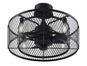 Vintere 13 In Ceiling Fan, Aged Bronze, with LED Light | Dimmable LED light kit. Damp rated for indoor/outdoor use. Remote included. Reversible AC motor. 3 aged bronze blades Vintere 13 In Ceiling Fan, Aged Bronze, with LED Light | Dimmable LED light kit. Damp rated for indoor/outdoor use. Remote included. Reversible AC motor. 3 aged bronze blades