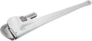 W2148 48 in. Heavy-Duty Aluminum Pipe Wrench | Large plumbing wrench. Precision milled, drop forged steel jaws. Strong and lightweight handle W2148 48 in. Heavy-Duty Aluminum Pipe Wrench | Large plumbing wrench. Precision milled, drop forged steel jaws. Strong and lightweight handle