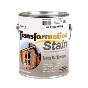 Transformation Log and Timber Stain, 1 Gallon Pail, Gold Tone Medium (Pack of 1) Transformation Log and Timber Stain, 1 Gallon Pail, Gold Tone Medium (Pack of 1)