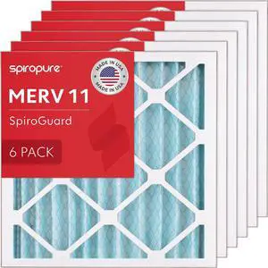 9.25x9.25x2 MERV 11 Pleated Filter Air Filters Made in USA 6 Pack 9.25x9.25x2 MERV 11 Pleated Filter Air Filters Made in USA 6 Pack