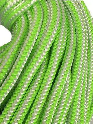 12 Strand Polyester Rope 7/16, Green and White (200 feet) 12 Strand Polyester Rope 7/16, Green and White (200 feet)