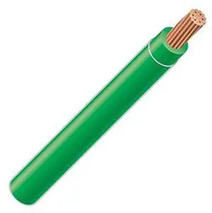4 AWG 19-Stranded THHN Green Copper Building Wire (125FT Cut) 4 AWG 19-Stranded THHN Green Copper Building Wire (125FT Cut)