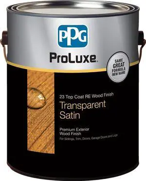 PPG ProLuxe 23 Top Coat R.E. Wood Finish, 1 Gallon, 045 Mahogany PPG ProLuxe 23 Top Coat R.E. Wood Finish, 1 Gallon, 045 Mahogany