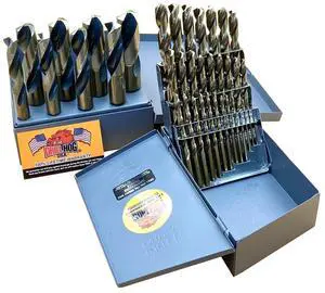 37 Pc Cobalt Drill Bit Set Index M42 1/16" - 1" 37 Pc Cobalt Drill Bit Set Index M42 1/16" - 1"