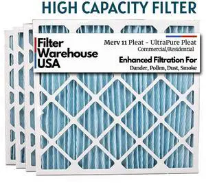 HIGH-CAPACITY 30x32x2 MERV 11 (4 Pack) Pleated Geothermal AC Furnace Filters HIGH-CAPACITY 30x32x2 MERV 11 (4 Pack) Pleated Geothermal AC Furnace Filters
