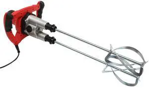 2800W Handheld Electric Concrete Mixer, Cement Mixer Dual Paddle, Portable Mortar Mixer 6 Adjustable Speed, Electric Concrete Plaster Grout Paint Mortar Mixer Machine Red 2800W Handheld Electric Concrete Mixer, Cement Mixer Dual Paddle, Portable Mortar Mixer 6 Adjustable Speed, Electric Concrete Plaster Grout Paint Mortar Mixer Machine Red