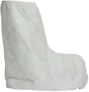 Tyvek 400 TY454S 18-Inch High Boot Cover with Tyvek FC Skid-Resistant Sole and Elastic Top, White, X-Large (Pack of 100) Tyvek 400 TY454S 18-Inch High Boot Cover with Tyvek FC Skid-Resistant Sole and Elastic Top, White, X-Large (Pack of 100)