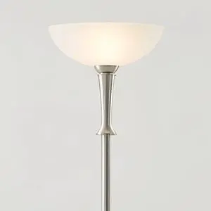 Verdugo 70" Tall Brushed Nickel Torchiere Floor Lamp with Dimmer | Modern Art Deco Standing Large Foot Switch Silver Metal Finish Living Room Bedroom House Reading Office Home Decor Verdugo 70" Tall Brushed Nickel Torchiere Floor Lamp with Dimmer | Modern Art Deco Standing Large Foot Switch Silver Metal Finish Living Room Bedroom House Reading Office Home Decor